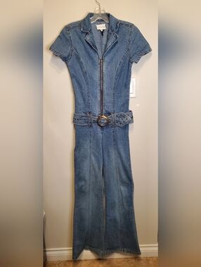 364. Avec Les Filles Blue Denim Jumpsuit